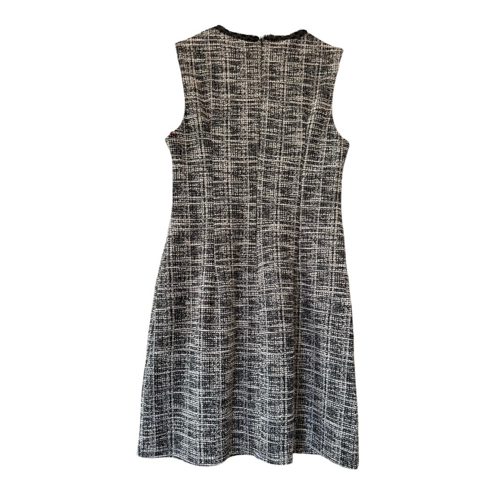 NWT Women's Grace Karin Tweed Dress Black/White Size M Sleeveless Keyhole Neck - Picture 5 of 16